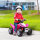 Elektro-Kinderquad, LED-Licht, Hupe, breite Reifen, bequemer Sitz, rutschfeste Griffe, Rosa