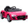 Kinder Elektroauto 12V Kinderauto mit Fernbedienung Lithium-Akku 2 Motor Sanftanlauf Hinterradfederung Rosa