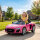 Kinder Elektroauto 12V Kinderauto mit Fernbedienung Lithium-Akku 2 Motor Sanftanlauf Hinterradfederung Rosa