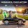 Kinder Elektroauto 12V Kinderauto mit Fernbedienung Lithium-Akku 2 Motor Sanftanlauf Hinterradfederung Schwarz