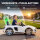 Kinder Elektroauto 12V Kinderauto mit Fernbedienung Lithium-Akku 2 Motor Sanftanlauf Hinterradfederung Weiß