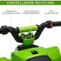 Kinder Quad Elektro 6V Kinderquad mit Vorwärts-, Rückwärtsfunktion für Kinder 1,5-3 Jahre bis 20 kg Grün