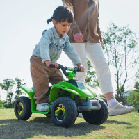 Kinder Quad Elektro 6V Kinderquad mit Vorwärts-, Rückwärtsfunktion für Kinder 1,5-3 Jahre bis 20 kg Grün