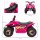 Kinder Quad Elektro 6V Kinderquad mit Vorwärts-, Rückwärtsfunktion für Kinder 1,5-3 Jahre bis 20 kg Rosa
