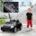 Kinder-Elektroauto, mit LED-Scheinwerfern, Sicherheitsgurt, Hupe, Musik, 3-5 km/h, schwarz, 107 x 62,5 x 44cm