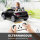 Kinder-Elektroauto, mit LED-Scheinwerfern, Sicherheitsgurt, Hupe, Musik, 3-5 km/h, schwarz, 107 x 62,5 x 44cm
