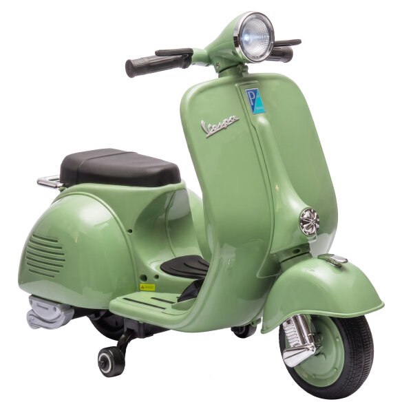 Elektro Motorrad Kinder 6 V Elektromotorrad mit Stützrädern, Lithium-Akku, Softstart, Musik, USB Scheinwerfer Hupe