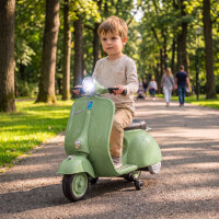 Elektro Motorrad Kinder 6 V Elektromotorrad mit Stützrädern, Lithium-Akku, Softstart, Musik, USB Scheinwerfer Hupe