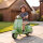 Elektro Motorrad Kinder 6 V Elektromotorrad mit Stützrädern, Lithium-Akku, Softstart, Musik, USB Scheinwerfer Hupe