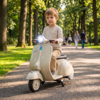 Elektro Motorrad Kinder 6 V Elektromotorrad mit Stützrädern, Lithium-Akku, Softstart, Musik, USB Scheinwerfer Hupe