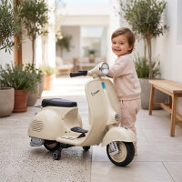 Elektro Motorrad Kinder 6 V Elektromotorrad mit Stützrädern, Lithium-Akku, Softstart, Musik, USB Scheinwerfer Hupe