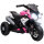 Elektro-Kindermotorrad, Lichter & Geräusche, 3 km/h, wiederaufladbar, Kunststoff & Metall, Rosa/Weiß