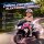 Elektro-Kindermotorrad, Lichter & Geräusche, 3 km/h, wiederaufladbar, Kunststoff & Metall, Rosa/Weiß