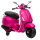 Elektro-Kindermotorrad, Vespa, 3 km/h, 3-6 Jahre, Musik, Licht & Radio, Rosa