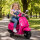 Elektro-Kindermotorrad, Vespa, 3 km/h, 3-6 Jahre, Musik, Licht & Radio, Rosa