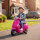 Elektro-Kindermotorrad, Vespa, 3 km/h, 3-6 Jahre, Musik, Licht & Radio, Rosa