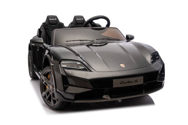 Kinderfahrzeug Porsche Taycan Turbo S - schwarz