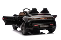 Kinderfahrzeug Porsche Taycan Turbo S - schwarz