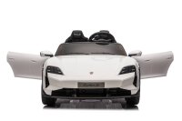 Kinderfahrzeug Porsche Taycan Turbo S - weiß