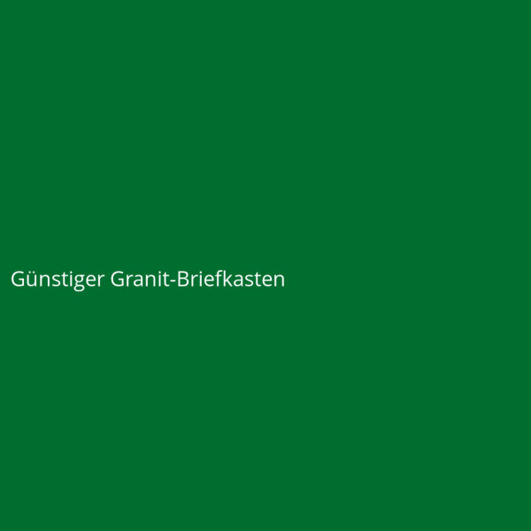 Günstiger Granit-Briefkasten