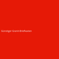 Günstiger Granit-Briefkasten